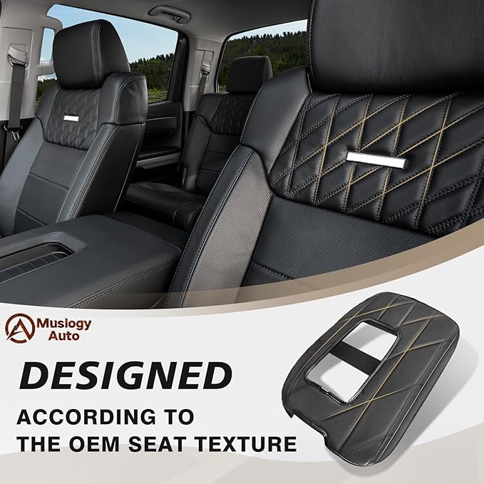 Muslogy Center Console Armrest Cover Compatible - Image 4