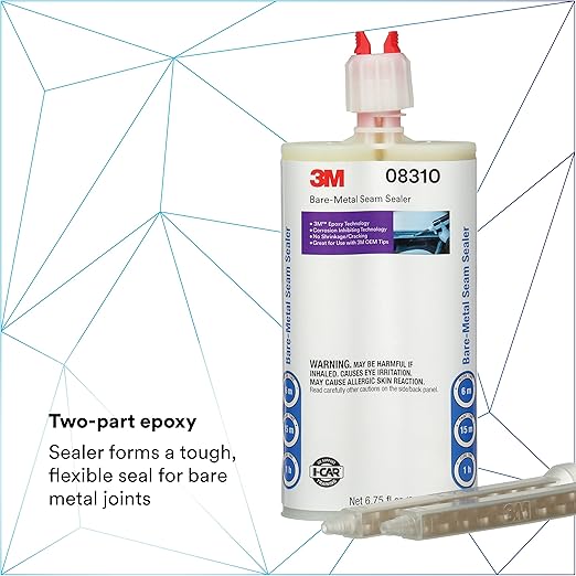 3M Bare - Metal Seam Sealer, Non-Sagging, Self-Mixing Epoxy, 200 ml/6.75 fl oz - Image 2