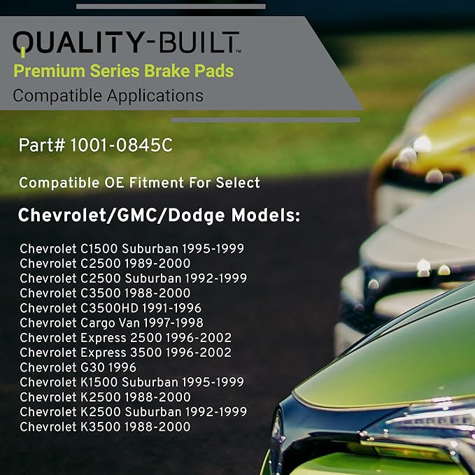 Premium Ceramic Front Brake Pads Compatible - Image 3