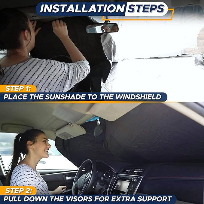 EcoNour Foldable Car Windshield Sunshade | Sun Shade - Image 6