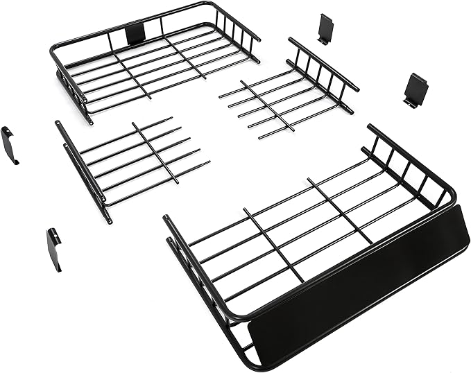 ECOTRIC 67" x 39" x 5.1'' Universal Roof Rack Cargo Carrier Basket - Image 9