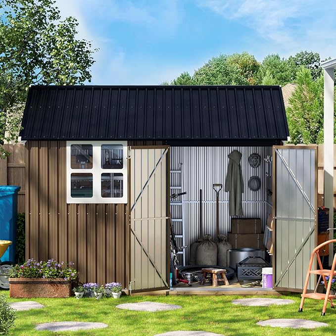 10X8FT Outdoor Steel Storage Shed - Image 5