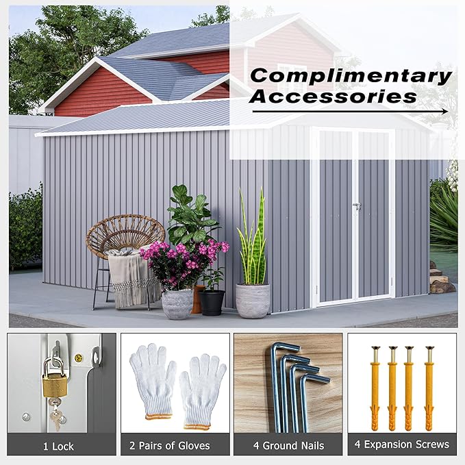 8×12 Ft Outdoor Storage Shed - Image 5