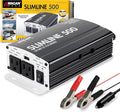 Wagan 3716 500W Slim Line AC to DC Inverter 500W TrueRated 1000W Surge Power by WAGAN
