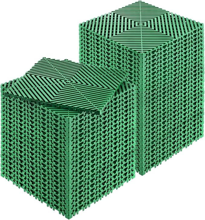 VEVOR Interlocking Drainage Mat, 12” x 12” Splicing Drainage Mats, Non-Slip by VEVOR