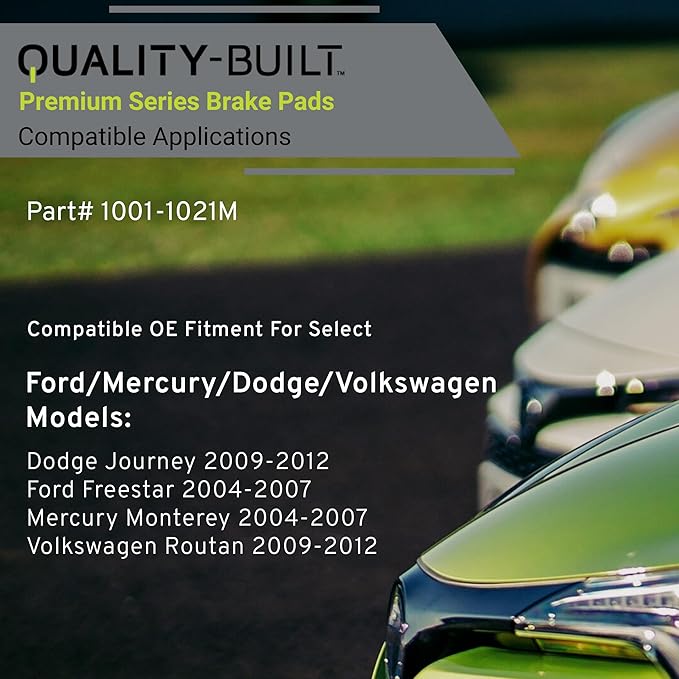 Premium Semi-Metallic Rear Brake Pads Compatible - Image 3