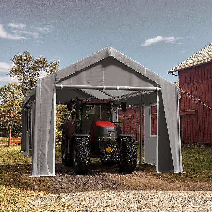 13x20ft Heavy Duty Carport Outdoor Canopy Portable Garage - Image 6