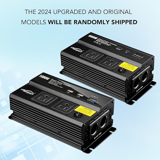 1000W Inverter for Car Power Inverters, 12v DC to 110v AC Converter - Image 5