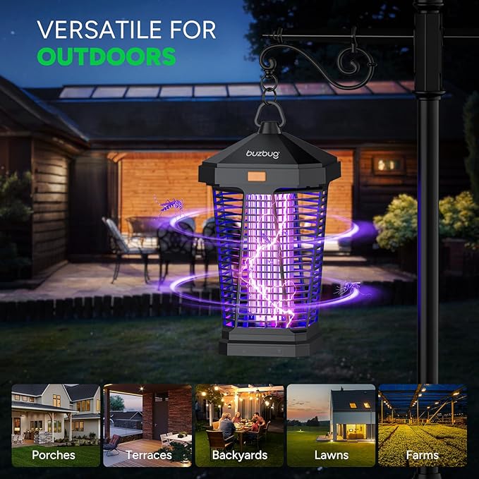 Buzbug LED Bug Zapper Outdoor and Lighting, 10 Years Lifespan, IPX4 Waterproof - Image 6