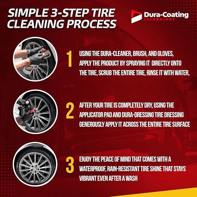 DURA-COATING TECHNOLOGY, Dressing Tire Dressing Re-Load Kit, - Image 4