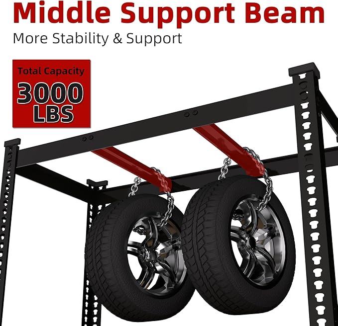 4 Packs 48" W x 24" D x 72" H Adjustable Garage Storage Shelves - Image 3