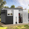 DWVO 8' x 6' Outdoor Storage Shed, Waterproof Metal Garden Shed by DWVO