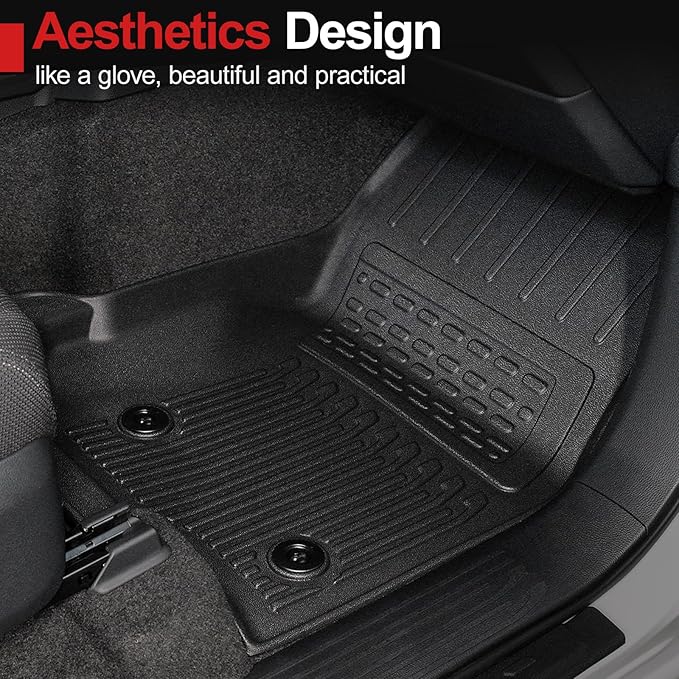 Floor Mats Set for 2025 Toyota 4Runner Fuel 5-Seater, Full Coverage All Weather - Image 3