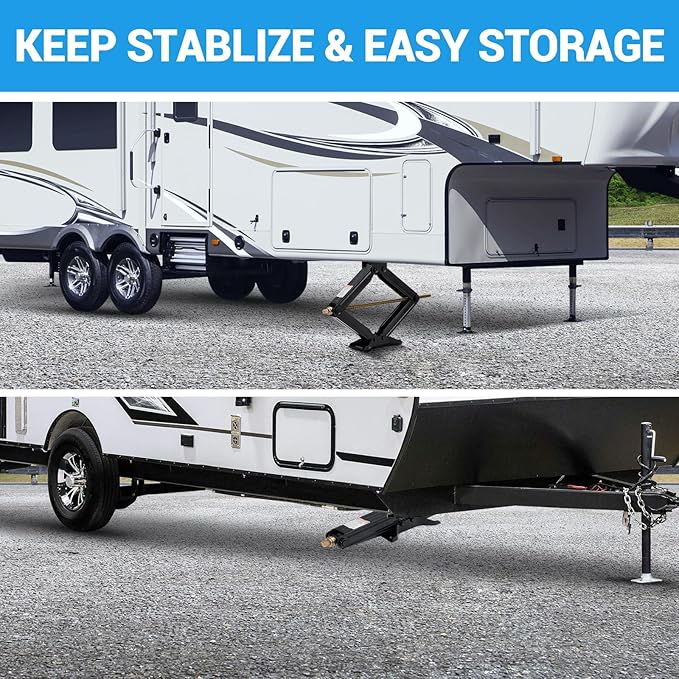 Garvee 24" RV Scissor Jack - 7500lb Heavy Duty Leveling Stabilizer - Image 4