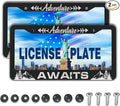 License Plate Frames for Men Black and White Car Plate Frames for Women by Unknown