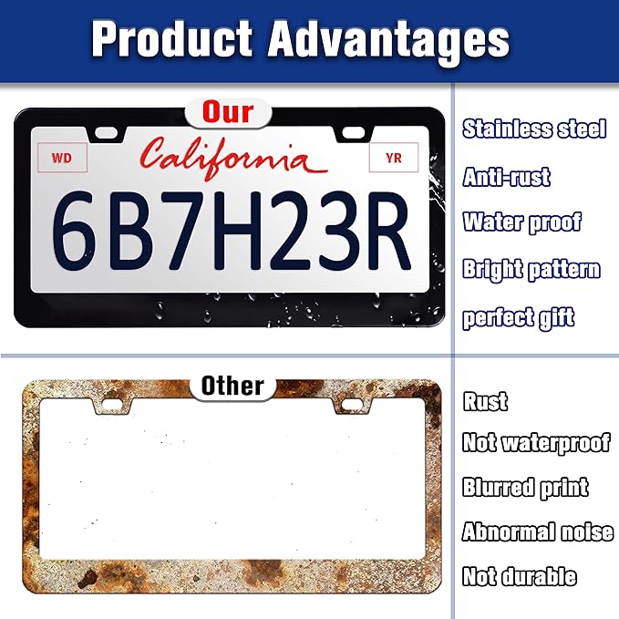 Pink Bow License Plate Frame Cute Bow License Plate Holders Funny Stainless - Image 4