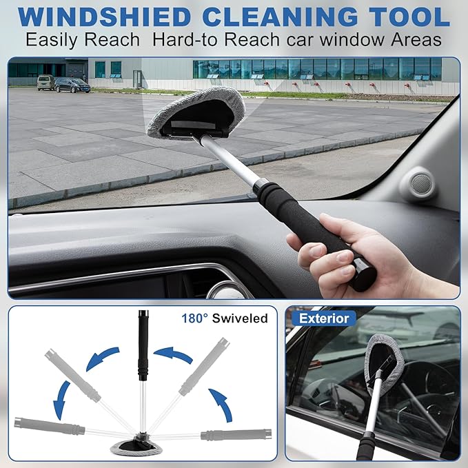 Viewsun Windshield Cleaner Tool, Car Detailing Kit Interior Cleaner, Car - Image 3