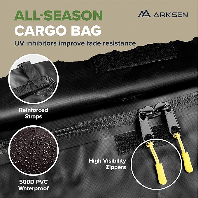 ARKSEN 43 x 39 x 6 Inch Universal 150LB Heavy Duty Roof Rack Cargo - Image 2