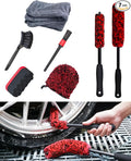 Premium 7PCS Car Wheel Rims Detail Cleaning PRO Wash Kit, Wheel Wash Mitt by OeSee