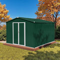 10' x 8' XL Outdoor Storage Shed, Sturdy Metal Building w/Lockable Doors by Unknown