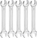 HARFINGTON 5pcs Double Open End Wrench 8mm x 10mm Metric 15 Degree Offset Angle by HARFINGTON