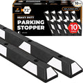 Xpose Safety 72" Heavy Duty Rubber Parking Stopper – 10 Pack Wheel Blocks by XposeSafety