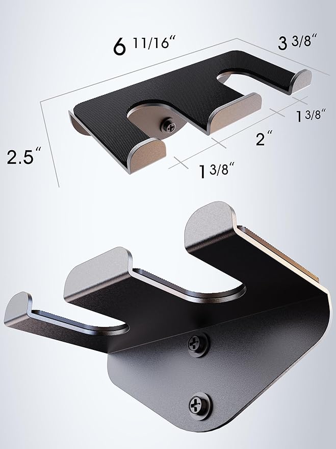 VAIIO Single Olympic Barbell Hanger, Garage Gym Bar Wall Rack, Vertical Barbell - Image 2