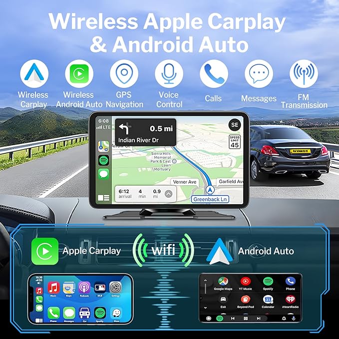 Wireless Apple Carplay Screen for Cars - Image 2