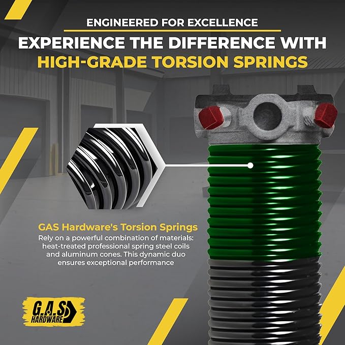 Garage Door Torsion Spring 243x1.75x31 Includes 1” Steel Bearing, and Winding - Image 6