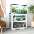 White 3-Tier Metal Shelving Heavy Duty Small Storage Racks, Utility Garage by EKJOfficials