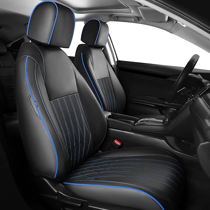 Seat Covers for Honda Civic Sedan 4DR Sedan EX 2022 2023 2024 2025.Faux Leather by FEINEPRO