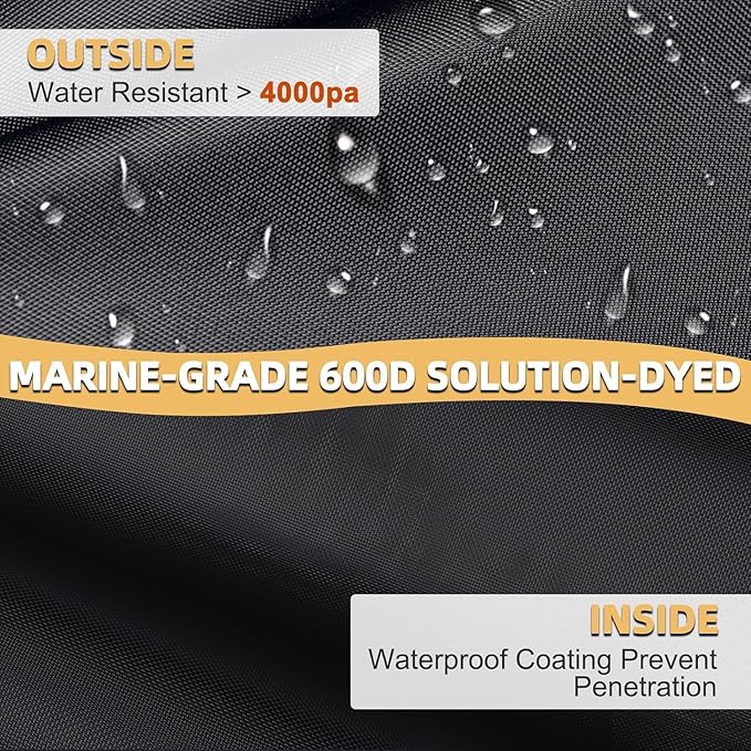 600D ATV Cover, Waterproof & Windproof 4 Wheeler Covers Outdoor Storage - Image 5
