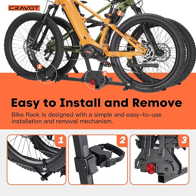 MagRack F2 200 lbs Capacity Electric Bike Rack, No Installation Bike Carrier - Image 6