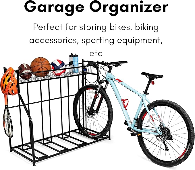 BIRDROCK HOME Bike Rack Garage Storage Floor Stand - Image 9