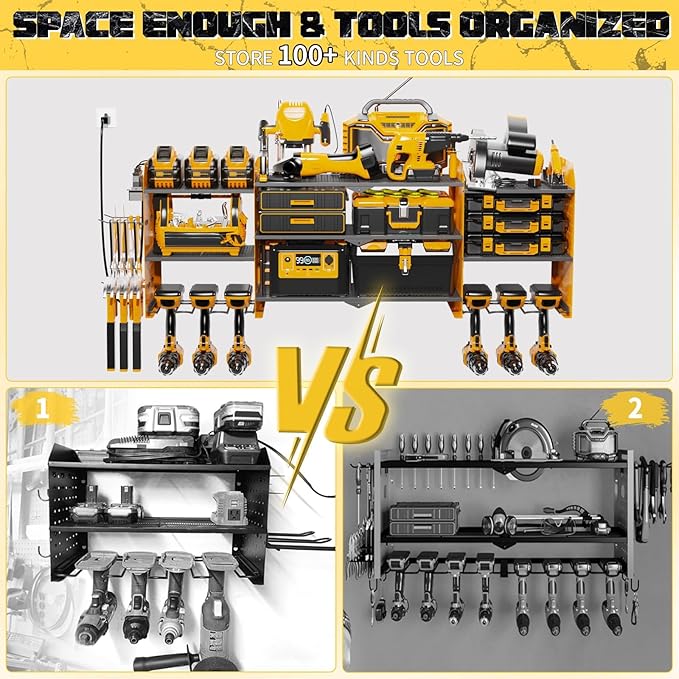45" Large Power Tool Organizer Wall Mount - Image 2
