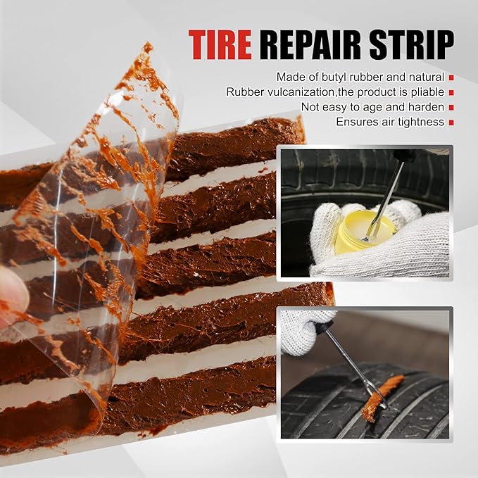 Economical Tire Repair Kit to Fix Punctures and Plug Flats, 10-Piece Value Pack - Image 4