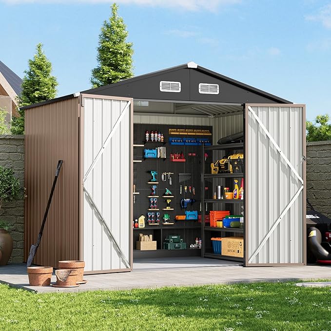 8x6 FT Outdoor Storage Shed by Breezestival