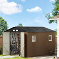 10X10X7.5 FT Outdoor Steel Storage Shed by MISTMO