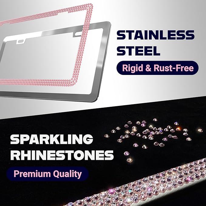Glamorous Bling License Plate Frame - Image 4
