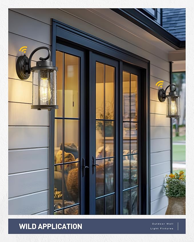 kudos Dusk to Dawn Outdoor Lighting, 12.5 inch Porch Lights Outdoor, Anti-Rust - Image 6