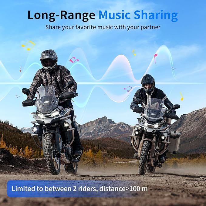 Fodsports M1-S Air Motorcycle Helmet Bluetooth, 4 Riders Motorbike Intercom - Image 3
