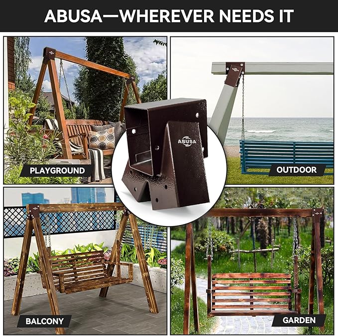 Heavy Duty Swing Sets Brackets Including 2 A-Frame Swing Set Brackets and 4 - Image 9