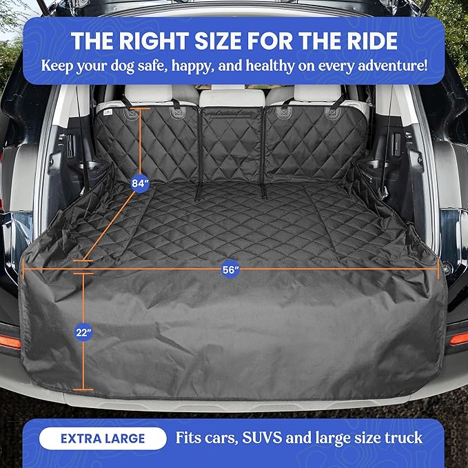 4Knines SUV Cargo Liner for Dogs, Trunk Mat for SUV, Durable Cargo Cover - Image 4