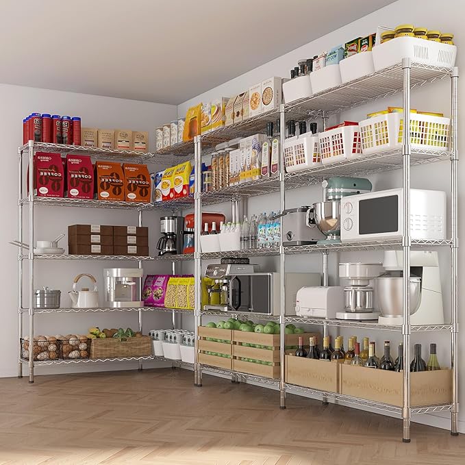 VINGLI 5 Tier Storage Shelves 1430LBS Heavy Duty Metal Shelving, Upgraded 58" W - Image 2