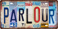 PARLOUR Space Vintage Metal Tin Sign License Plate Bar Cafe Garage Cave Home by Unknown
