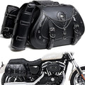 Motorcycle Saddlebags, 30L Leather Waterproof Side Saddle Bags by Unknown