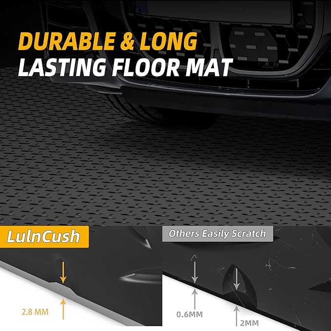 8.2 x 23 FT Garage Floor Mat, 2.8mm Thickened Diamond Plate PVC Garage Flooring - Image 4