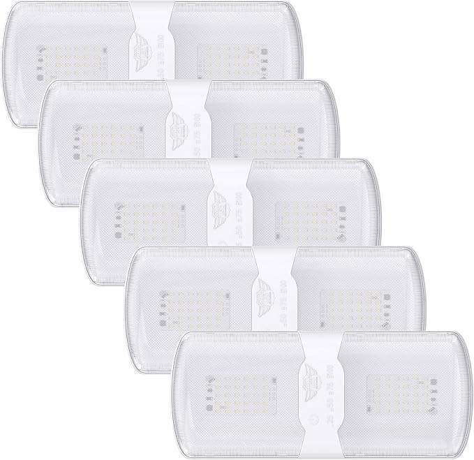 Leisure LED 5-Pack RV LED Ceiling Double Dome Light Fixture by LeisureLED