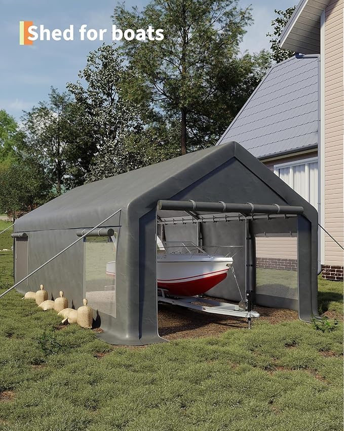 13 x 25FT Heavy Duty Carport - Image 5