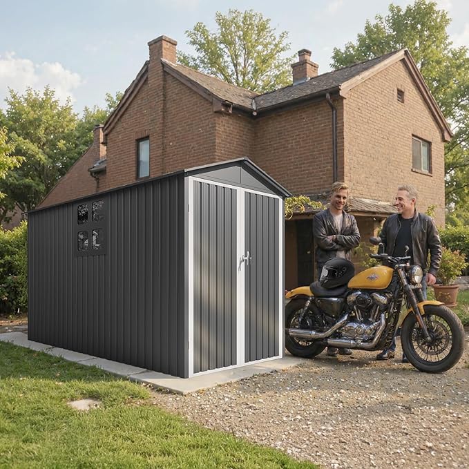 5’ x 10’ Motorcycle Storage Sheds, Metal Shelter & Garage - Image 8